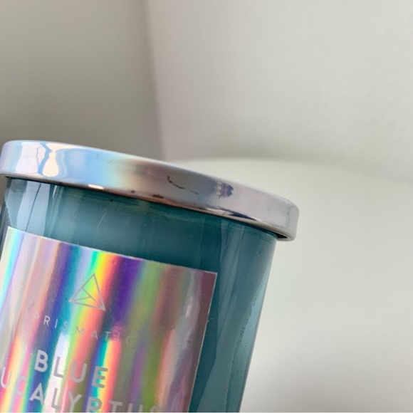 Blue Eucalyptus Holographic Iridescent Mini Scented Candle - Picture 5 of 8